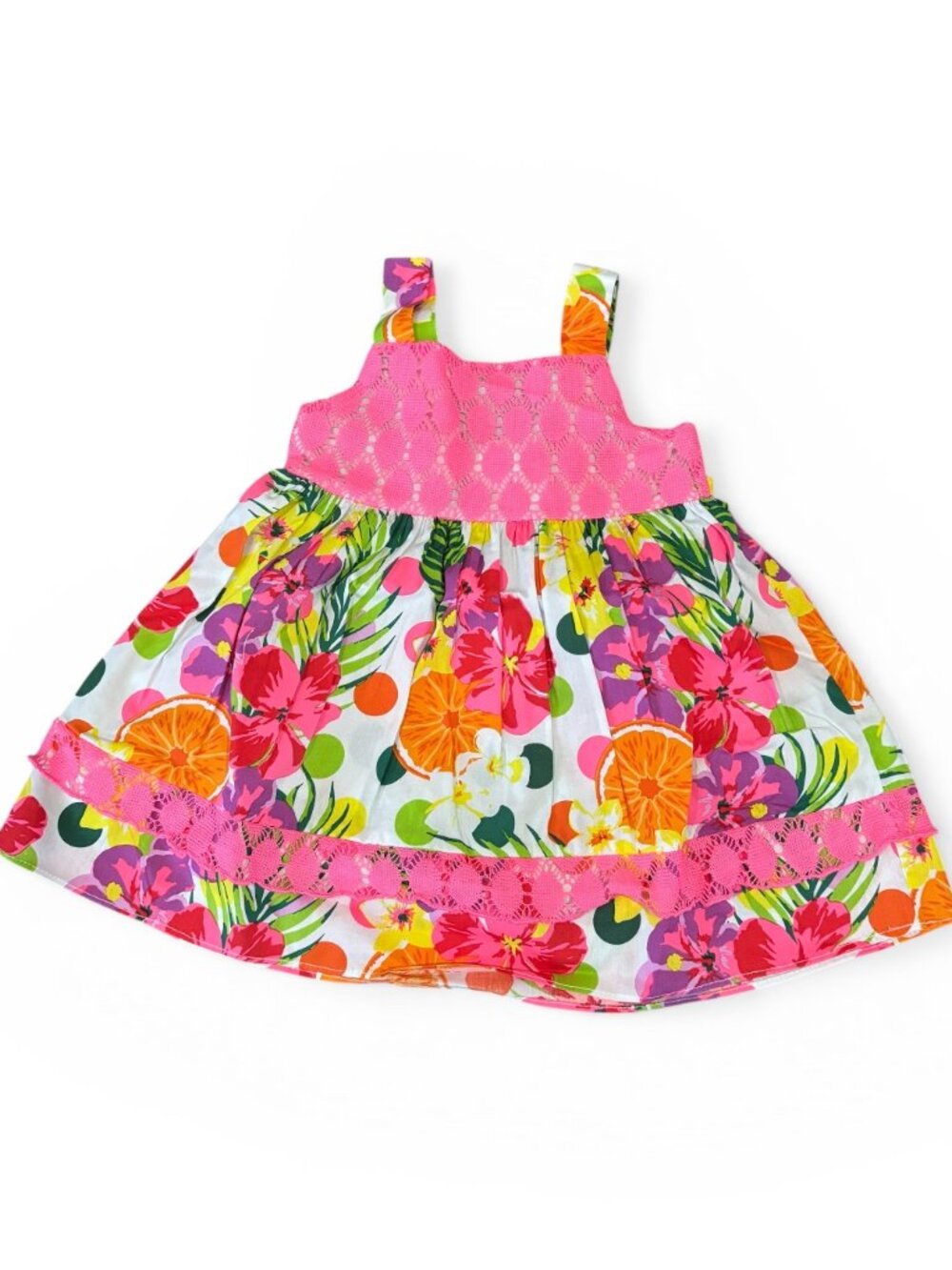 Youngland Baby Girl Lace Floral Sundress 18 Months